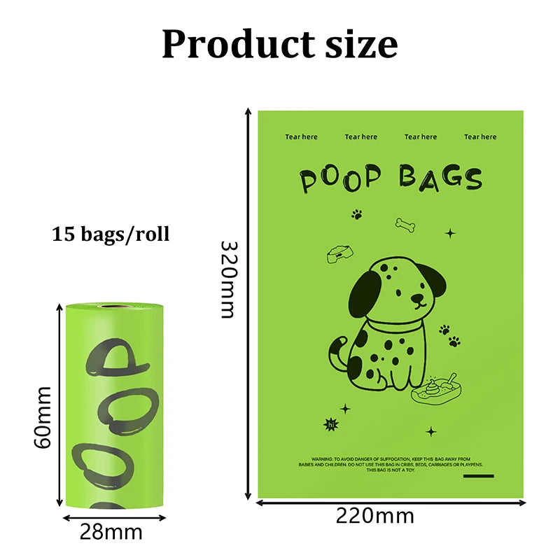 EPI Biodegradable Dog Poop Bags - Lavender Scented with Dispenser